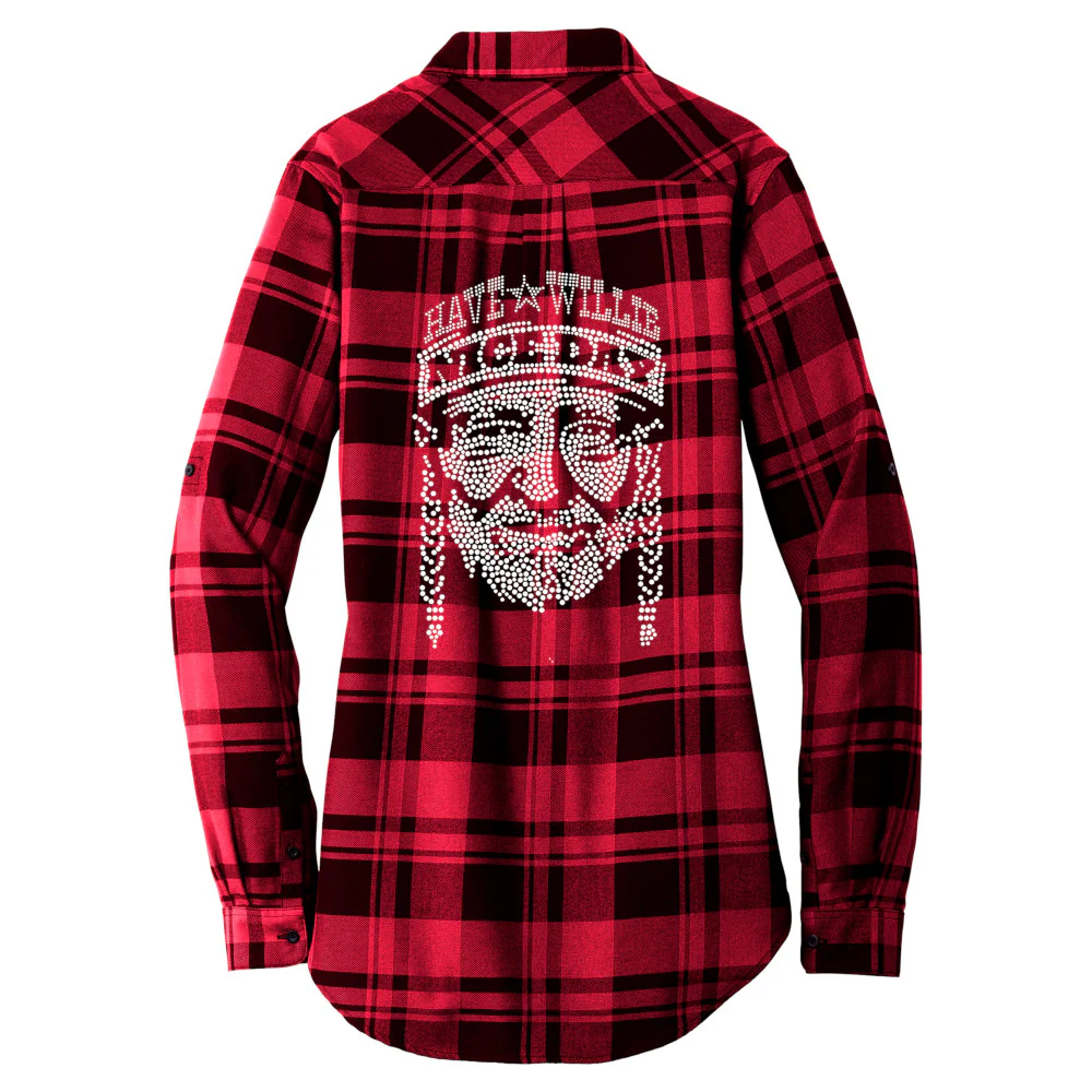 Willie Crystal Portrait Ladies Flannel Tunic - Image 5